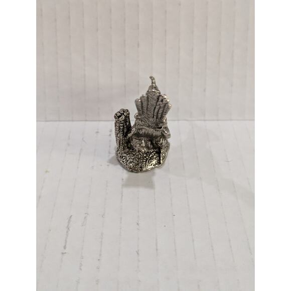 MINIATURE PEWTER JC Road Runner Pheasant Bird Figurine - Picture 5 of 6